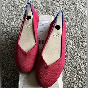 Rothy’s red flats size 8.5